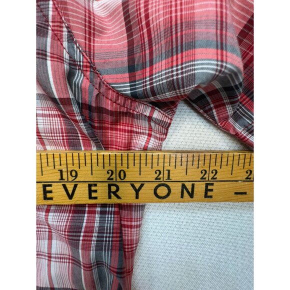 Kühl Men's Short Sleeves Button Up Shirt Size S Red Plaid Eluxor Pockets Casual - Picture 7 of 11